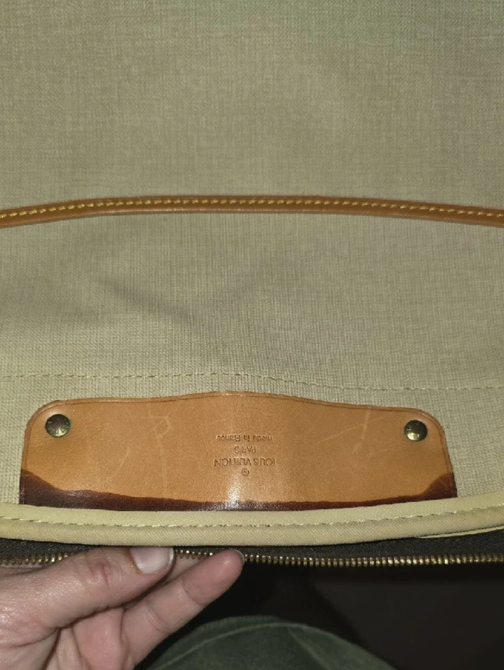 Vintage Louis Vuitton Brown Monogram Canvas Dual Compartment Luggage